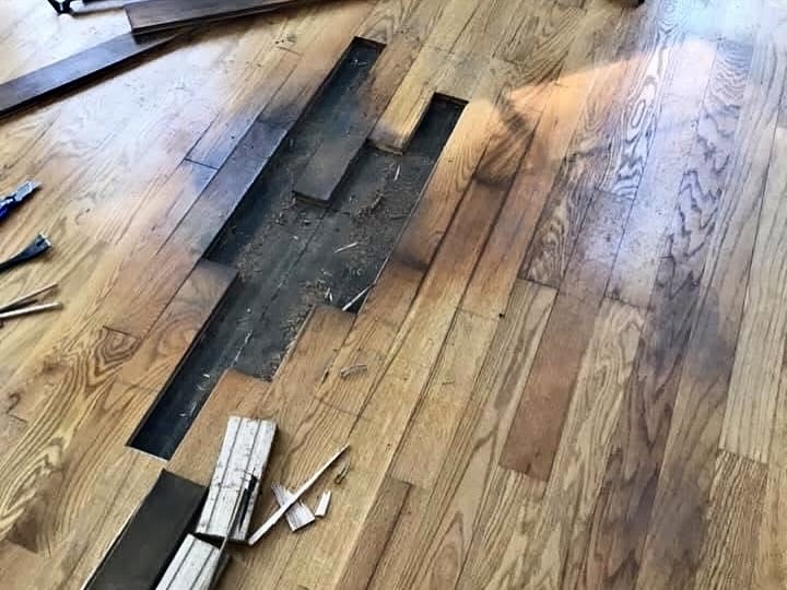 Hardwood floor repair